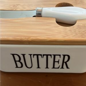 Butter dish keeper.